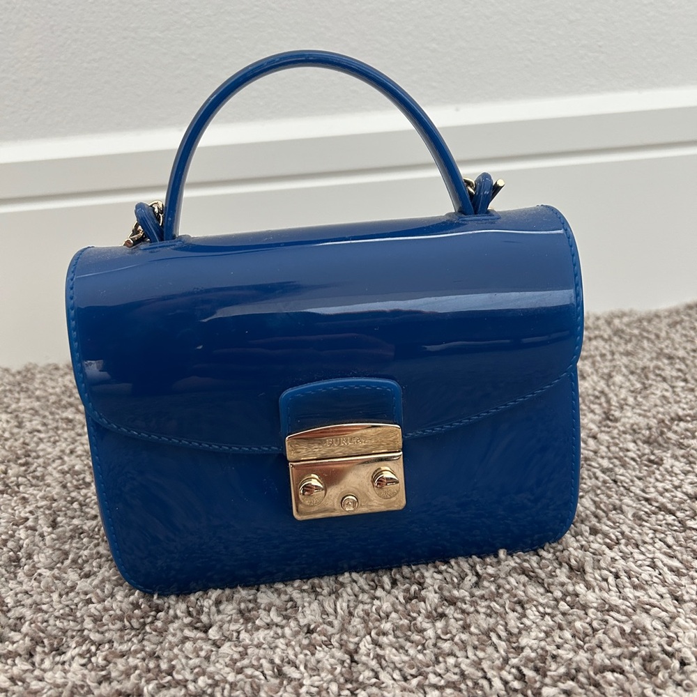 Furla Jelly Blue Handbag